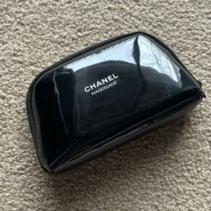 Black Chanel cosmetic bag